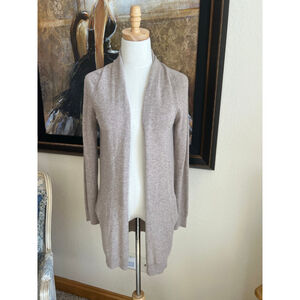 Theory Beige Cashmere Raglan Cardigan Petite Small